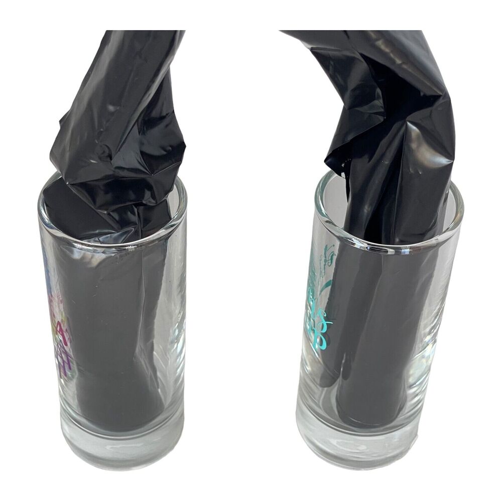 Cristar Clear Round Barware Tequila & Bottom Up Short Glasses 2.5 oz Lot of 2 - Picture 2 of 7
